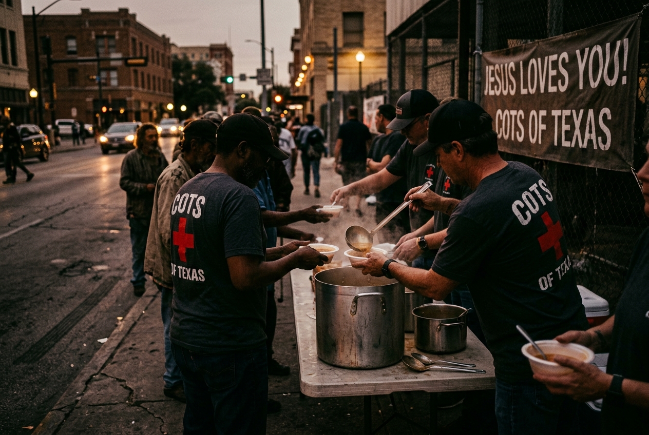 COTS street ministry feeding the homeless